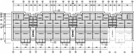 5层条形基础砖混结构住宅楼结构CAD施工图纸（6度抗震）(梁平法配筋图) - 3