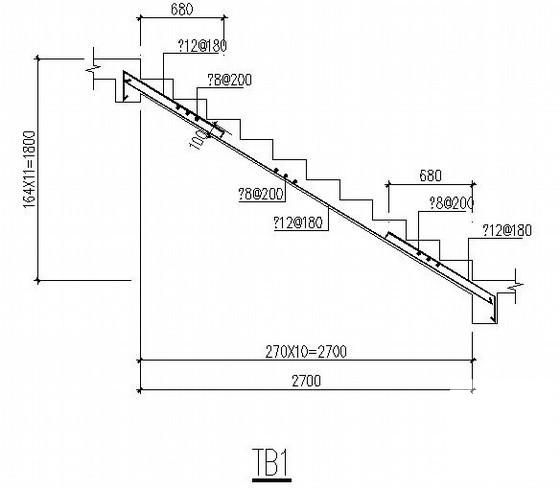 5层条形基础砖混结构住宅楼结构CAD施工图纸（6度抗震）(梁平法配筋图) - 4