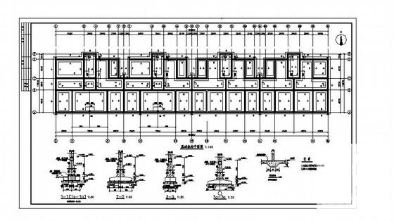 6层砖混结构住宅楼结构设计CAD施工图纸（6度抗震） - 1