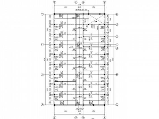 4层条形基础砖混办公楼结构CAD施工图纸（8度抗震） - 1