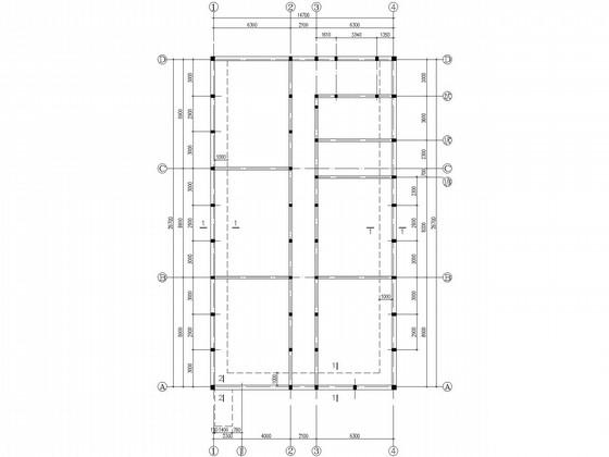 4层条形基础砖混办公楼结构CAD施工图纸（8度抗震） - 3