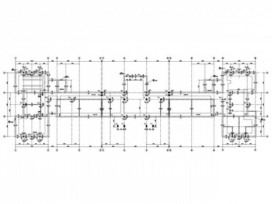 4层条形基础砌体办公楼结构CAD施工图纸(平面布置图) - 4