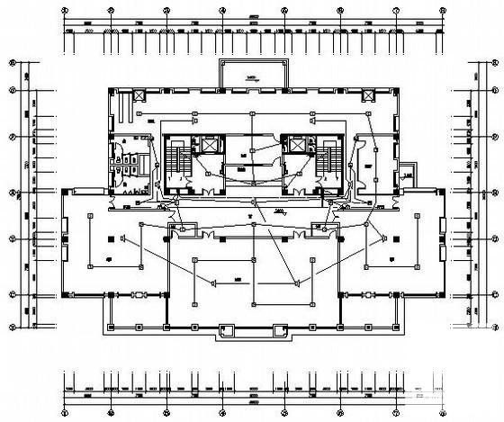 12层图书馆消防电气CAD施工图纸（二级负荷） - 1