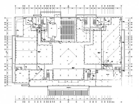 大学地上5层图书馆电气施工CAD图纸 - 1