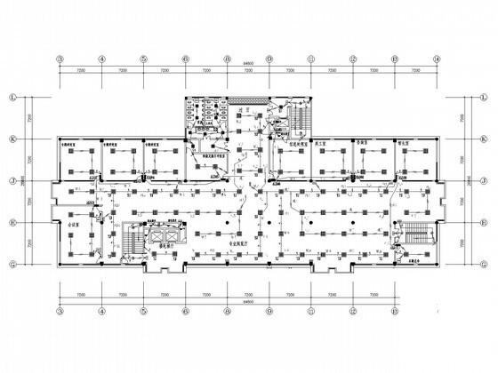 6层图书馆强电系统CAD施工图纸（二级负荷）(电气设计说明) - 1
