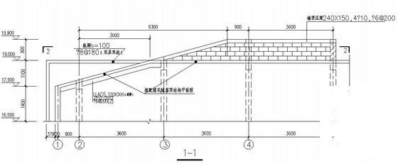 5层砌体结构学生公寓楼结构CAD施工图纸（条形基础） - 4