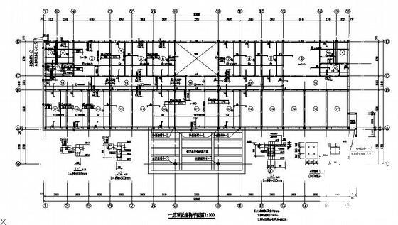 两层条形基础砌体结构办公楼结构CAD施工图纸（6度抗震） - 1