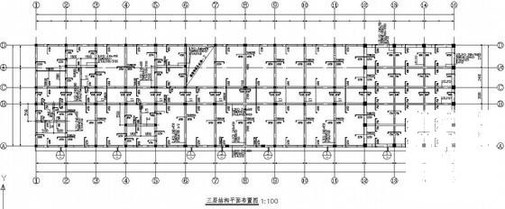 3层坡屋面砌体结构住宅楼结构CAD施工图纸（条形基础） - 2