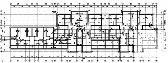 6层砌体结构筏形基础住宅楼结构设计CAD施工图纸（8度抗震） - 1