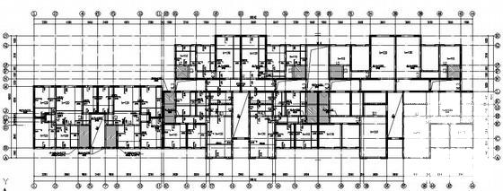 6层砌体结构筏形基础住宅楼结构设计CAD施工图纸（8度抗震） - 2