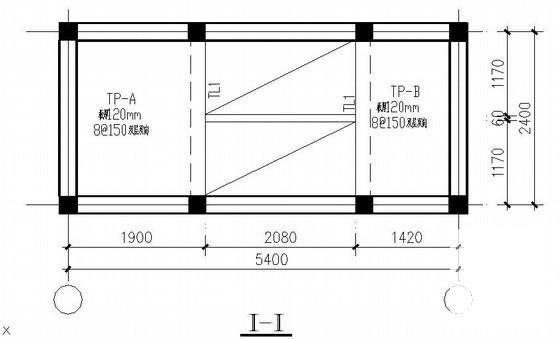 6层砌体结构筏形基础住宅楼结构设计CAD施工图纸（8度抗震） - 3