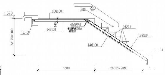 6层砌体结构筏形基础住宅楼结构设计CAD施工图纸（8度抗震） - 4
