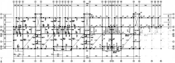 5层砌体结构条形基础住宅楼结构CAD施工图纸（7度抗震） - 2