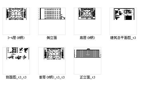 5层图书馆建筑方案毕业设计CAD图纸 - 4