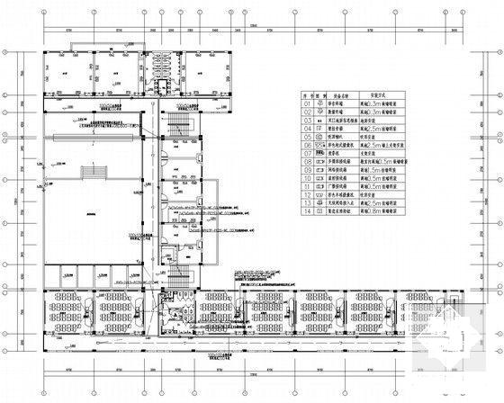 小学3层教学楼拆建工程强弱电设计CAD施工图纸(计算机网络系统) - 4