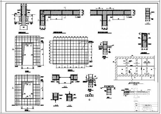 4层砌体结构教学楼抗震加固CAD施工图纸(砂浆面层) - 4