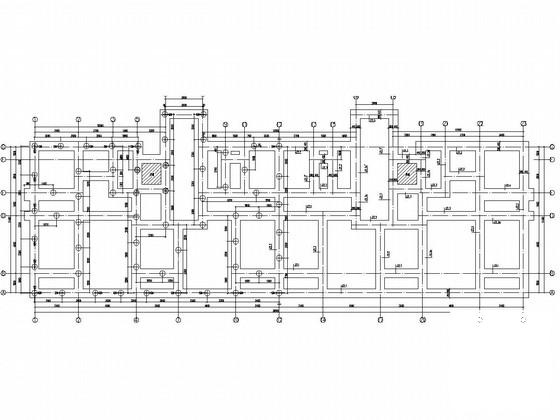 6层桩基础砌体结构宿舍楼结构CAD施工图纸（7度抗震） - 1