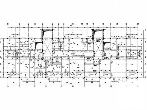 6层桩基础砌体结构宿舍楼结构CAD施工图纸（7度抗震） - 3