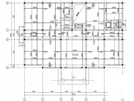 3层条形基础砌体结构住宅楼结构CAD施工图纸（7度抗震） - 2