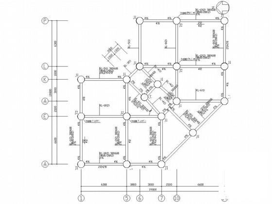 7层桩基础砌体结构住宅楼结构CAD施工图纸 - 2