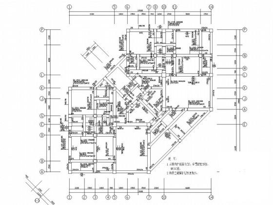 7层桩基础砌体结构住宅楼结构CAD施工图纸 - 3