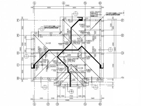 两层独立基础砌体结构别墅结构CAD施工图纸（8度抗震） - 3