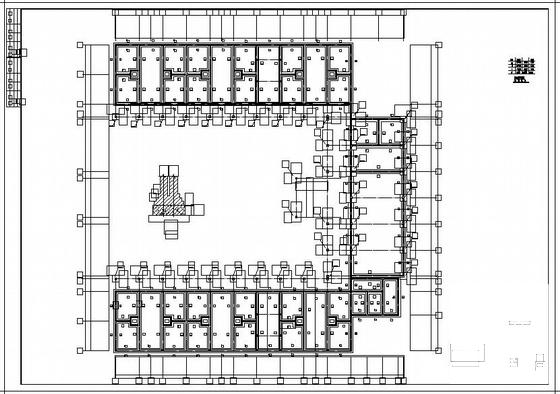 两层砌体结构桩基础敬老院结构CAD施工图纸（6度抗震） - 1