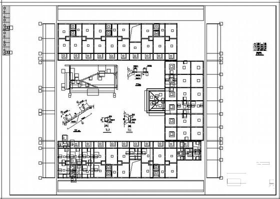 两层砌体结构桩基础敬老院结构CAD施工图纸（6度抗震） - 2
