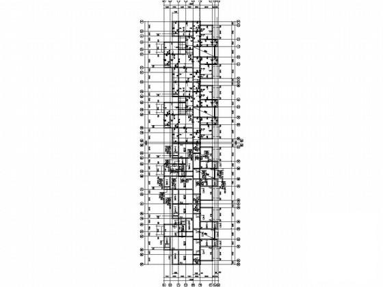 7层条形基础砌体结构住宅楼结构CAD施工图纸（6度抗震）(平面布置图) - 3