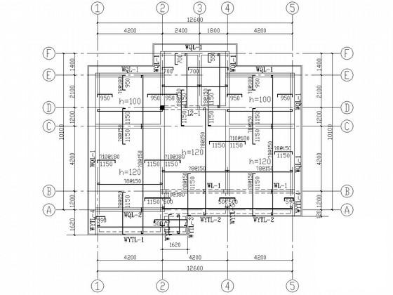 两层筏形基础砌体结构别墅结构CAD施工图纸 - 4