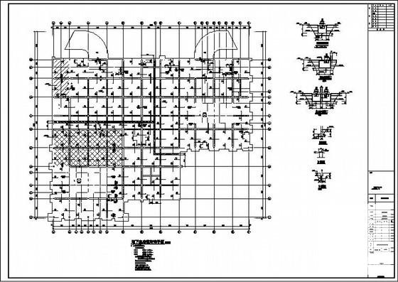 商业建筑人防地下室结构CAD施工图纸 - 2