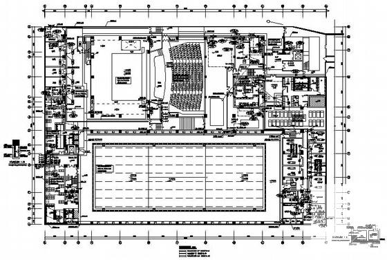 3层文化体育中心电气CAD图纸(火灾报警系统) - 1