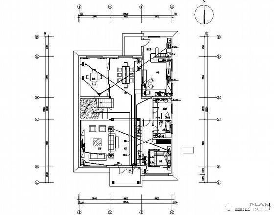 3层别墅装饰电气CAD图纸 - 2