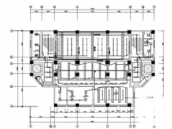 信用社11层办公楼装修电气CAD图纸 - 1