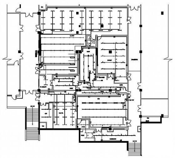 五星酒店厨房二次装修电气设计CAD施工图纸 - 1