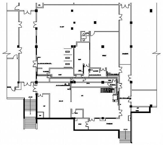 五星酒店厨房二次装修电气设计CAD施工图纸 - 3