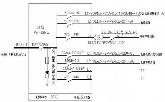 2层制药车间厂房电气设计CAD施工图纸 - 4