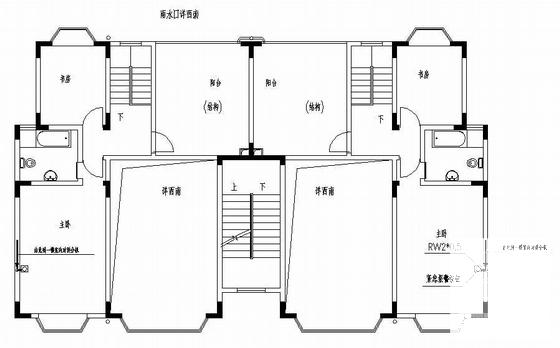 4层别墅区智能化系统电气CAD施工图纸 - 1