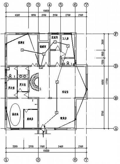 工厂3层职工宿舍楼电气设计CAD施工图纸 - 3