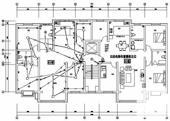 6层住宅楼电气CAD施工图纸 - 3