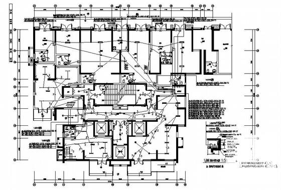 高层住宅楼小区电气设计CAD施工图纸 - 1