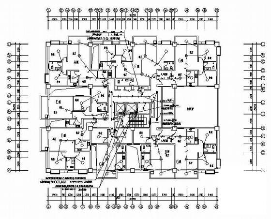 15层电梯公寓电气设计CAD施工图纸(消防联动控制系统) - 2