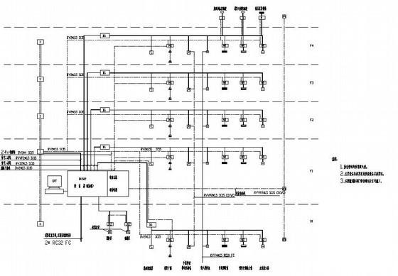 4层商场电气CAD施工图纸(防雷接地系统) - 4