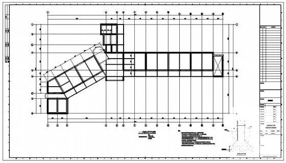 5层砌体结构教学楼加固结构CAD施工图纸 - 1