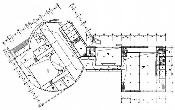 学院4层图纸书行政楼电气CAD施工图纸(防雷接地系统) - 1