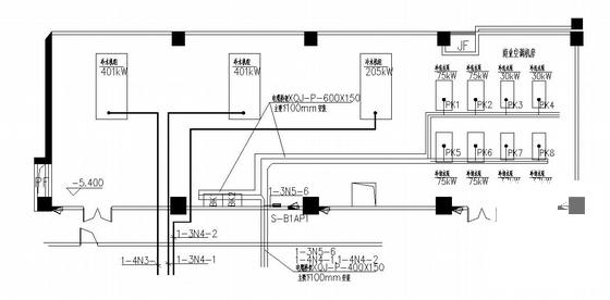 14层高科技产业基地电气CAD施工图纸(低压配电系统) - 1