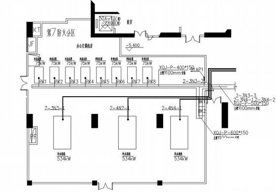 14层高科技产业基地电气CAD施工图纸(低压配电系统) - 2
