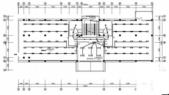 5层住宅楼电气CAD施工图纸(火灾自动报警系统) - 1