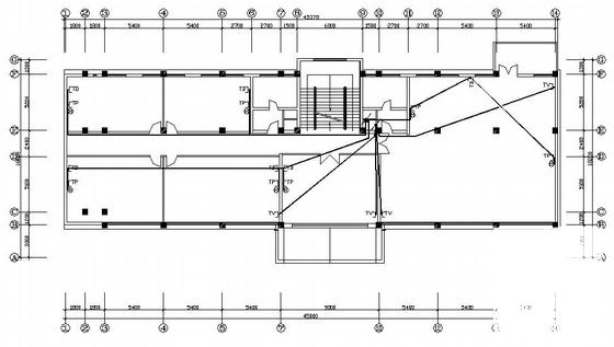 5层住宅楼电气CAD施工图纸(火灾自动报警系统) - 3