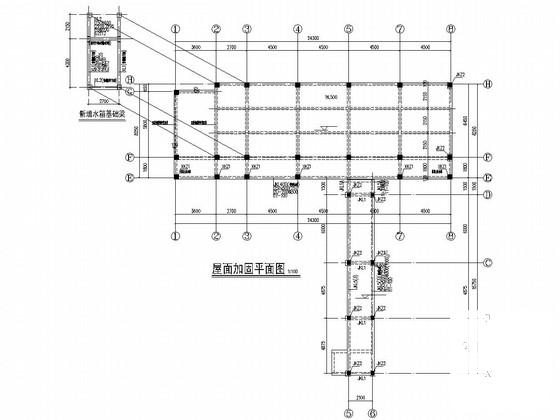 5层框架结构教学楼结构改造加固CAD施工图纸 - 4
